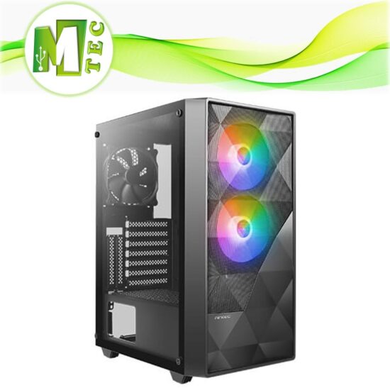 Antec Nx270 Case Gamer Mid Tower Atx 2 Fans Argb +1 Fan Trasero