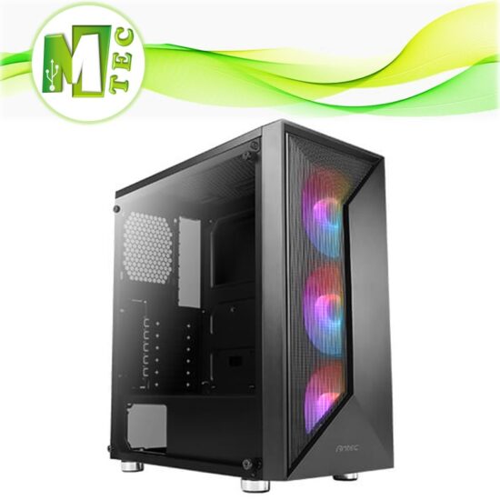 Antec Nx320 Mid Tower Case Gamer Vidrio Templado 3 Fans Argb