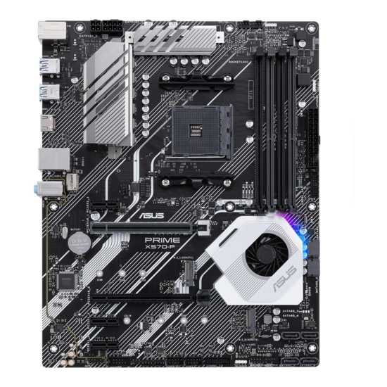 Asus X570-P Mainboard AMD AM4 Pci-e 4.0 12 fases de poder DDR4 - Image 3