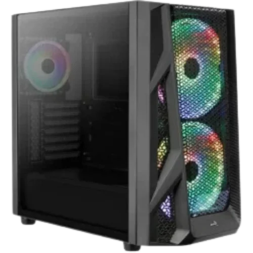 Aerocool Airhawk Duo Vidrio Templado Rgb Black