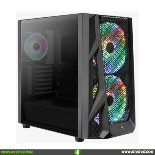 Aerocool Airhawk Duo Vidrio Templado Rgb Black