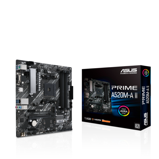 Asus Prime A520M-A II Mainboard AMD AM4 - Image 2