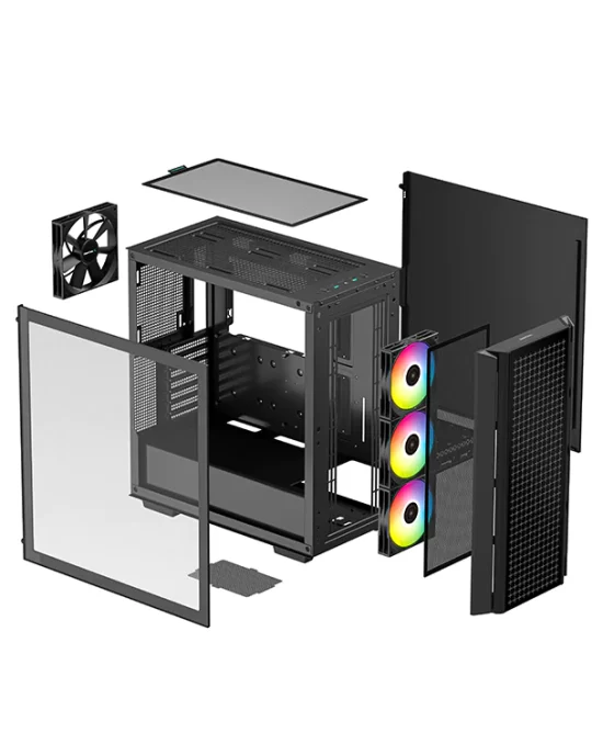 Deepcool CG540 Case Gamer Mid Tower 4 Fans Incluidos - Image 4