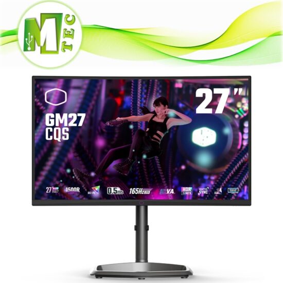 Cooler Master GM27-CQS 27 Pulgadas 2K Monitor Curvo 165HZ 0.5Ms