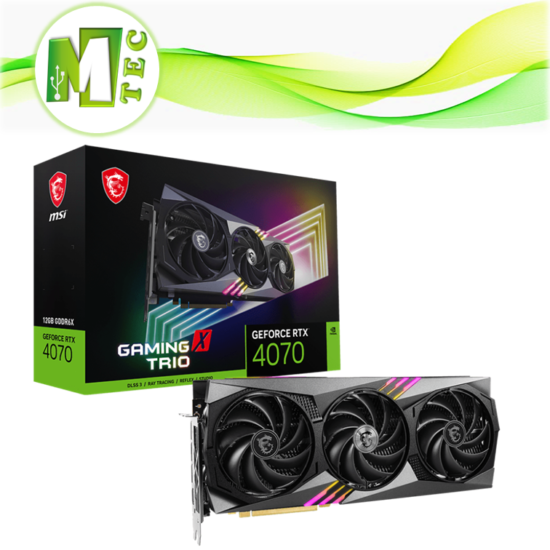 Msi RTX 4070 Gaming X Trio 12G Tarjeta Video 12GB GDDR6X