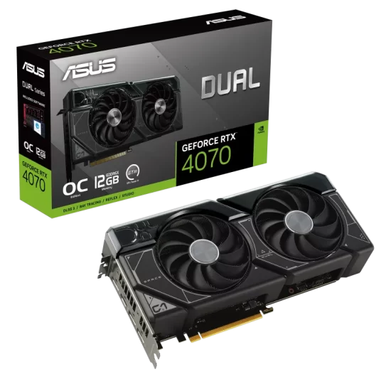 Asus Dual RTX 4070 12GB GDDR6X Black Dual Fan - Image 6