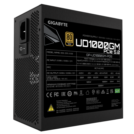 Gigabyte UD1000GM PG5 1000w 80+ Gold Fuente de Poder - Image 8