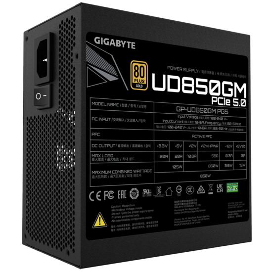 Gigabyte UD850GM PG5 850w 80+ Gold Fuente de Poder - Image 8