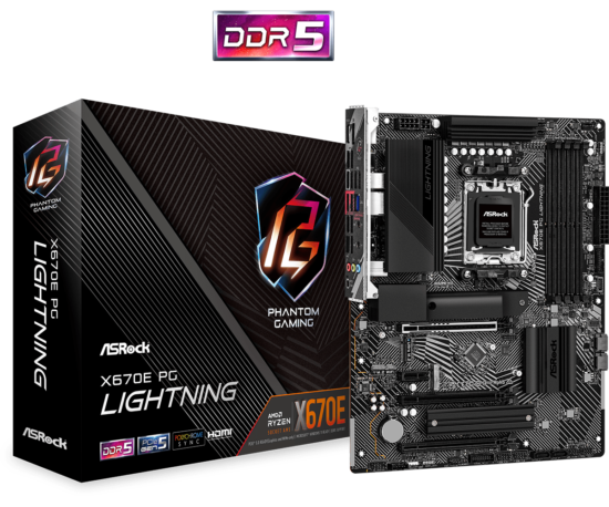 Asrock X670E PG Lightning Mainboard AM5 DDR5 Amd - Image 3