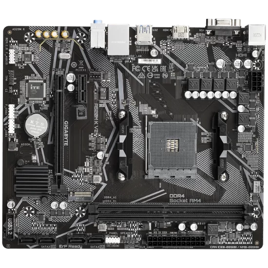 Gigabyte A520M K V2 Mainboard AMD Am4 DDR4 - Image 5