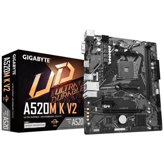 Gigabyte A520M K V2 Mainboard AMD Am4 DDR4 - Image 2