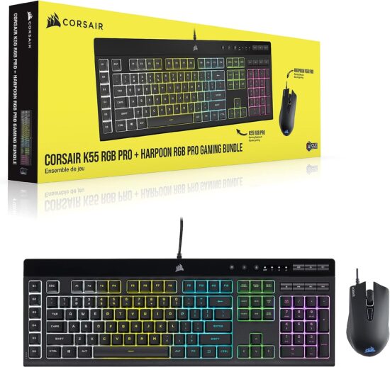 Corsair K55 RGB PRO + Katar Pro Gaming Bundle teclado/mouse - Image 3