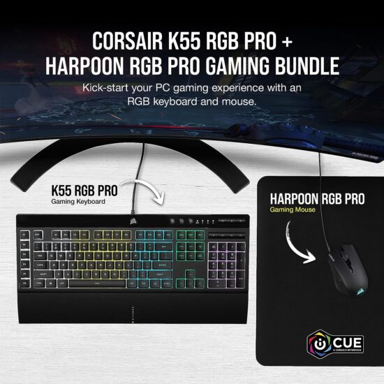 Corsair K55 RGB PRO + Katar Pro Gaming Bundle teclado/mouse - Image 4