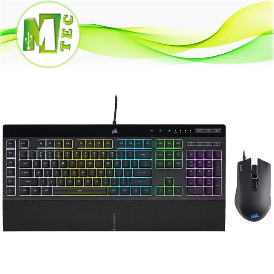 Corsair K55 RGB PRO + Katar Pro Gaming Bundle teclado/mouse