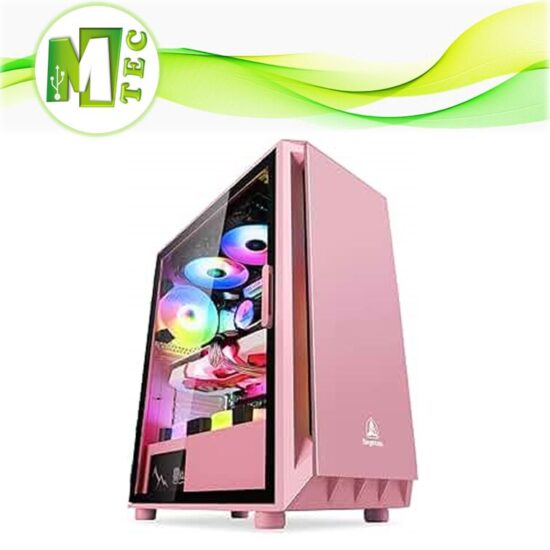 Segotep Gank 5 Case Gamer Rosado Sin Ventiladores