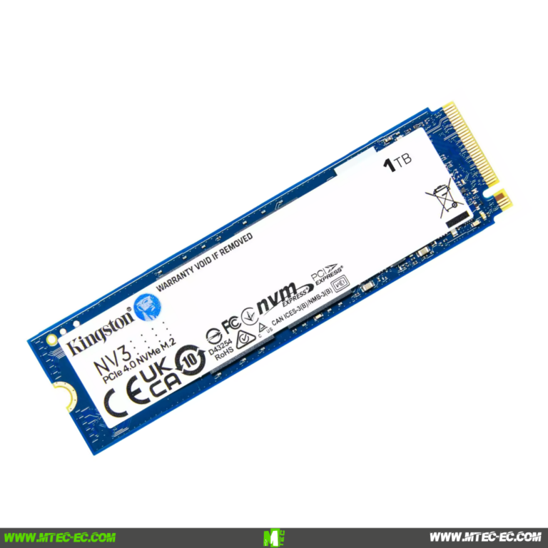 Kingston NV3 1TB M.2 PCIe NVMe Gen4 6000 Mb/s Disco SSD