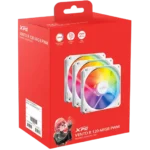 Xpg Vento R 120 ARGB White PWM Kit 3 Fans Invertido