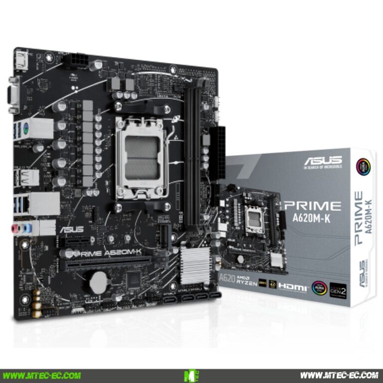 Asus Prime A620M-K Mainboard AM5 DDR5 PCIe 4.0