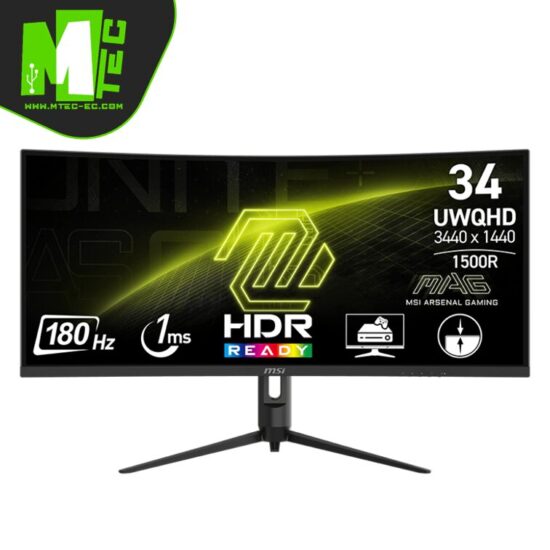 Msi MAG 342CQR E2 Monitor Curvo 34" UWQHD 180Hz 1ms