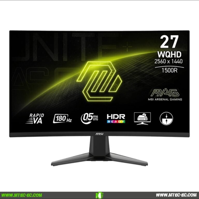 Msi Mag 27CQ6F Monitor Gamer Curvo 27" QHD 180Hz 1440P