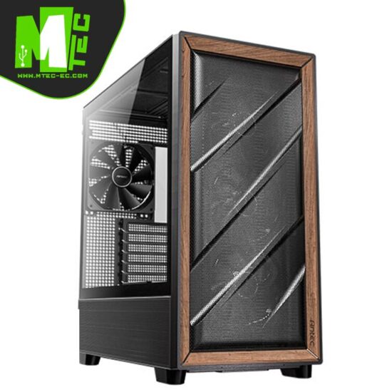 Antec Flux Wood Black 5 Ventiladores Case Mid Tower