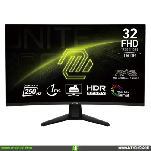 Msi MAG 32C6X 32" Monitor Curvo FHD 250Hz 1Ms