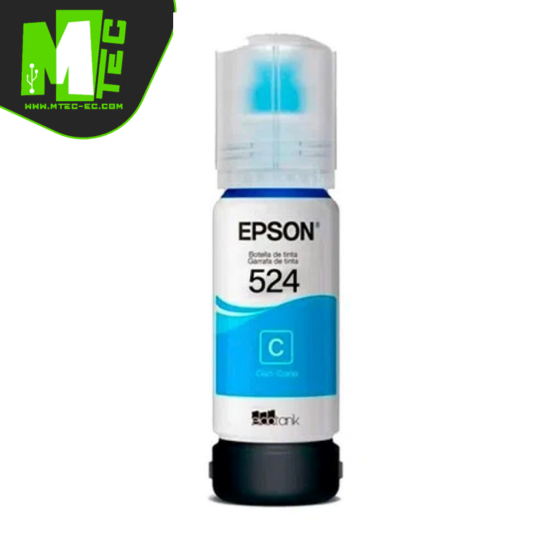 Epson T524 Cyan Tinta 70ml Impresora Ecotank