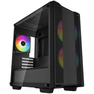 Deepcool CC360 ARGB 3 Fans Negro Case Gamer | MTEC Deepcool CC360 ARGB 3 Fans Negro Case Gamer