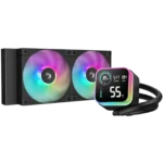 Deepcool LQ240 Black Enfriamiento Líquido AIO 240mm Pantalla LCD Informativa ARGB