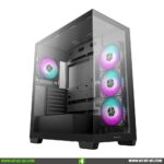 Deepcool CG580 4F - Torre ATX con 4 Ventiladores ARGB, Alto Flujo de Aire y Panel de Vidrio Templado