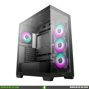 Deepcool CG580 4F - Torre ATX con 4 Ventiladores ARGB, Alto Flujo de Aire y Panel de Vidrio Templado