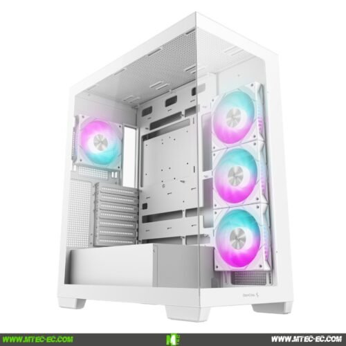Deepcool CG580 4F - Torre ATX con 4 Ventiladores ARGB, Alto Flujo de Aire Blanco