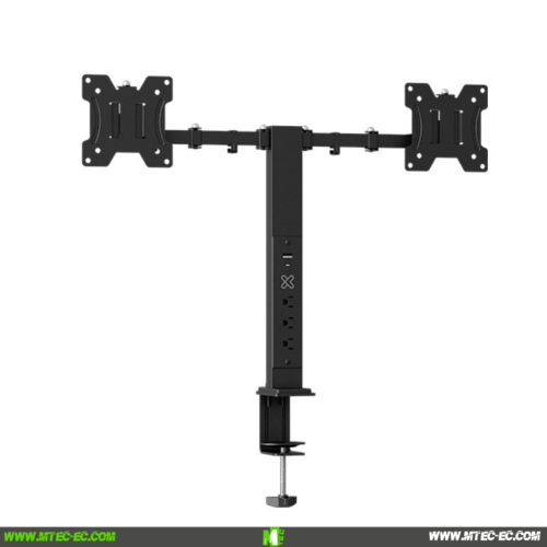 Klip Xtreme KMM-510 Soporte Articulado Dos Monitores con regleta