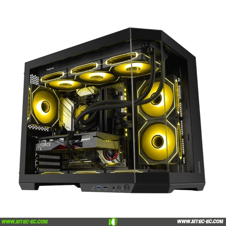Segotep Lumi 3T M-ATX – Gabinete Gaming con 3 Ventiladores ARGB y Vidrio Templado