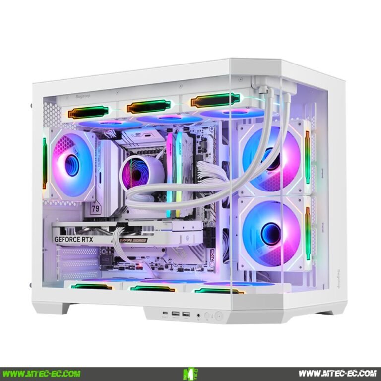 Segotep Lumi 3T M-ATX – Gabinete Gaming con 3 Ventiladores ARGB y Vidrio Templado