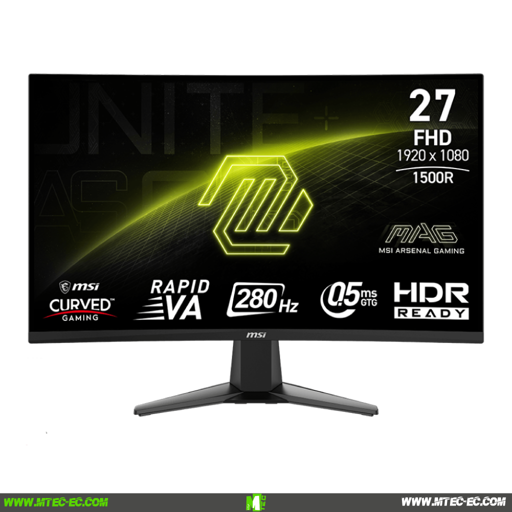 MTEC_MSI_MAG_276CXF_MONITOR_CURVO | MTEC Msi MAG 276CXF Monitor 27"FHD Curvo 280Hz 0.5ms
