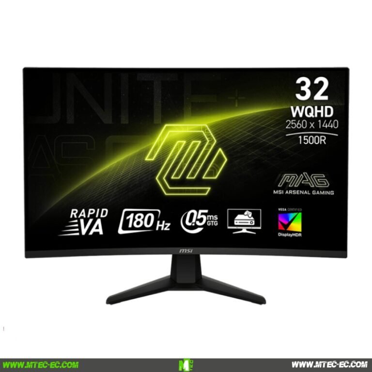 MTEC_MSI_MAG_32CQ6F_MONITOR | MTEC Msi MAG 32CQ6F Monitor 32" 1440P 180Hz Curvo