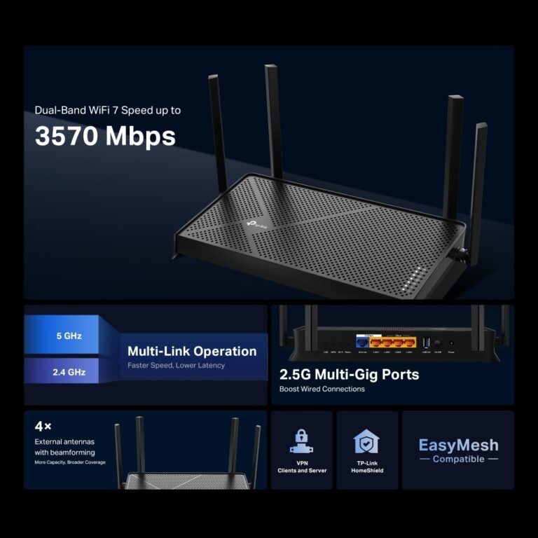 Tp-link Archer BE400 Router WIFI 7 BE6500