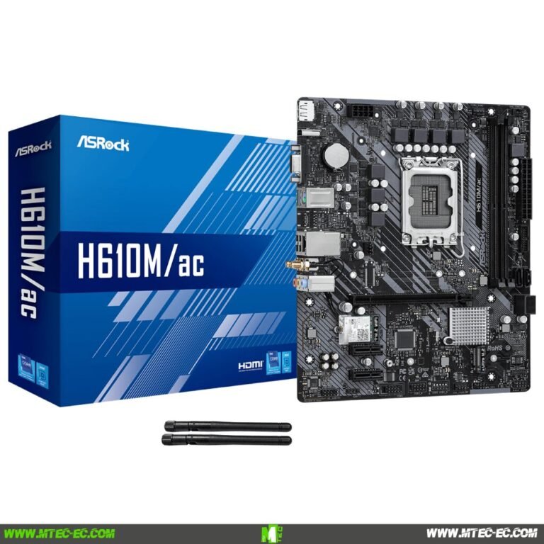 Asrock H610M AC Mainboard Intel LGA1700 Wifi