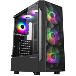 Segotep Flexi I Case gamer 4 Ventiladores ARGB Vidrio Templado