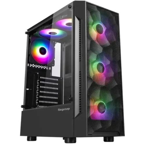 Segotep Flexi I Case gamer 4 Ventiladores ARGB Vidrio Templado