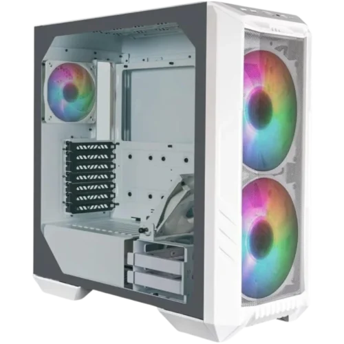 Cooler Master HAF 500 Mesh White Case Gamer Vidrio Templado 4 Ventiladores