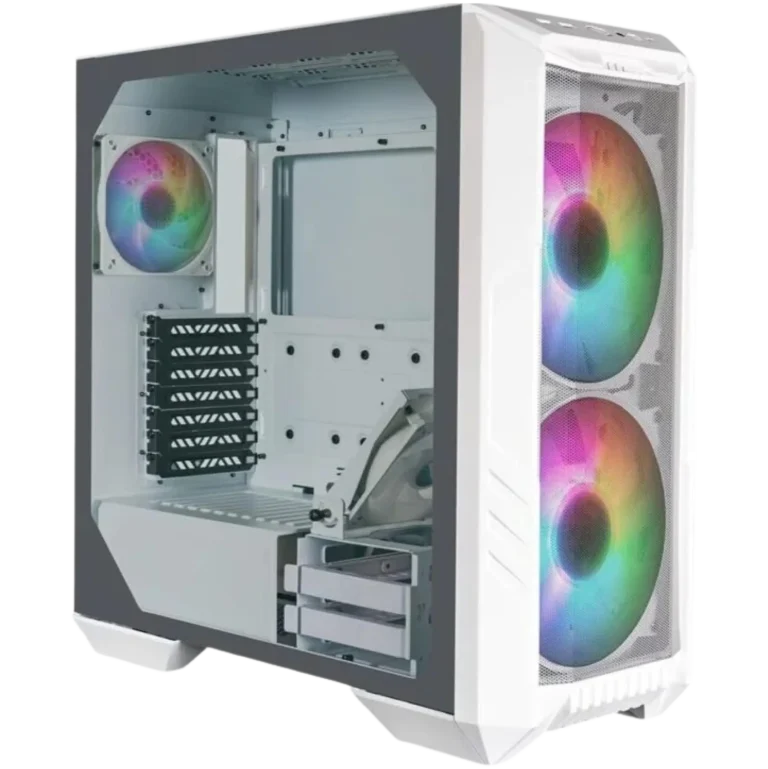 Cooler Master HAF 500 Mesh White Case Gamer Vidrio Templado 4 Ventiladores