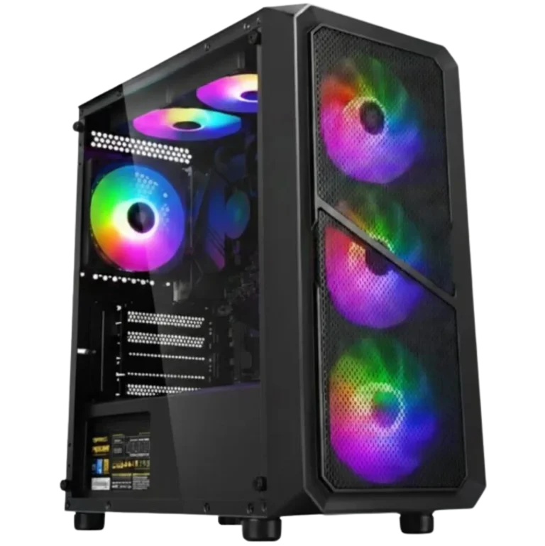 Segotep Cyber S1 4 Fans Argb Case Gamer mATX