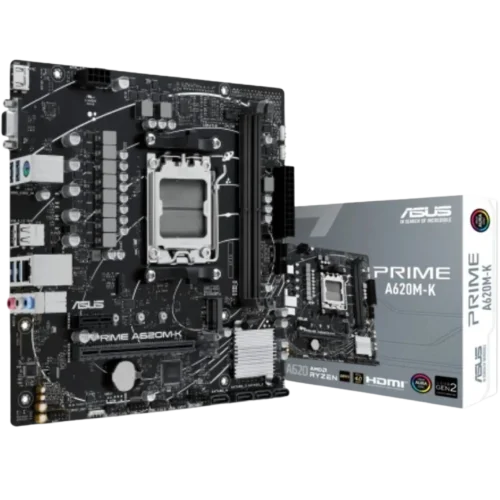 Asus Prime A620M-K Mainboard AM5 DDR5 PCIe 4.0
