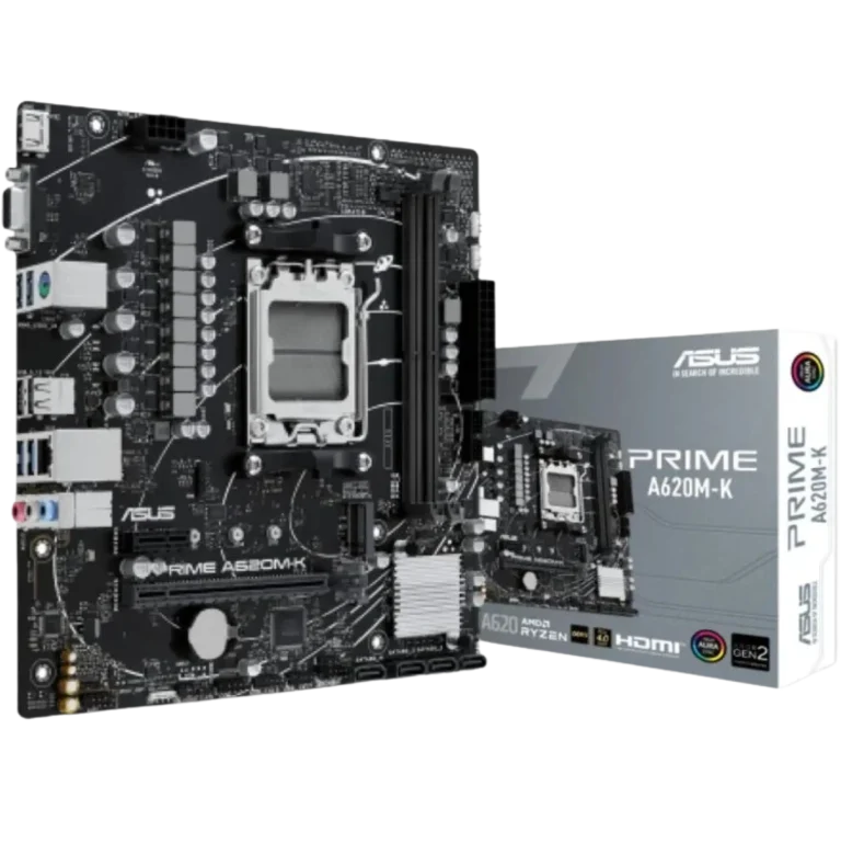 Asus Prime A620M-K Mainboard AM5 DDR5 PCIe 4.0