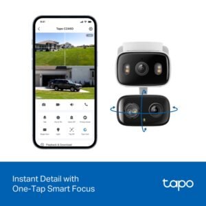 TP-Link Tapo C246D Cámara de Seguridad 360°Doble Lente y Zoom Inteligente Tienda gamer