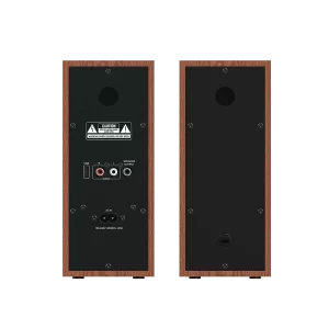 Genius SP-HF800BT Parlantes Madera Bluetooth 20W