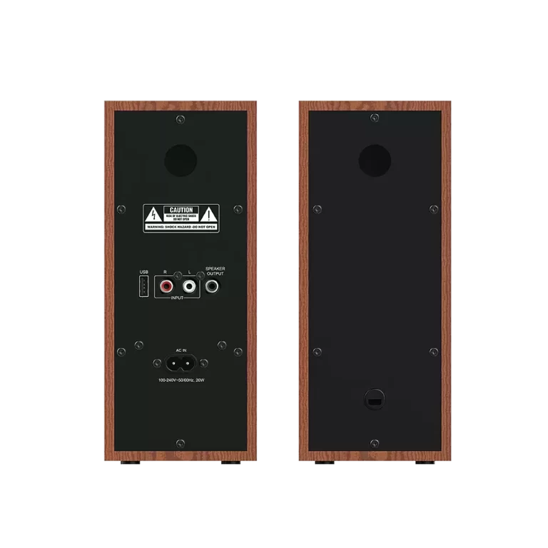 Genius SP-HF800BT Parlantes Madera Bluetooth 20W