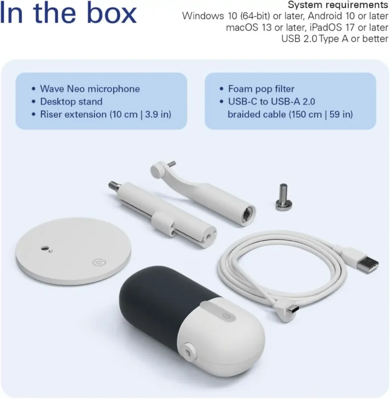 ELGATO Wave Neo Blanco Micrófono Usb